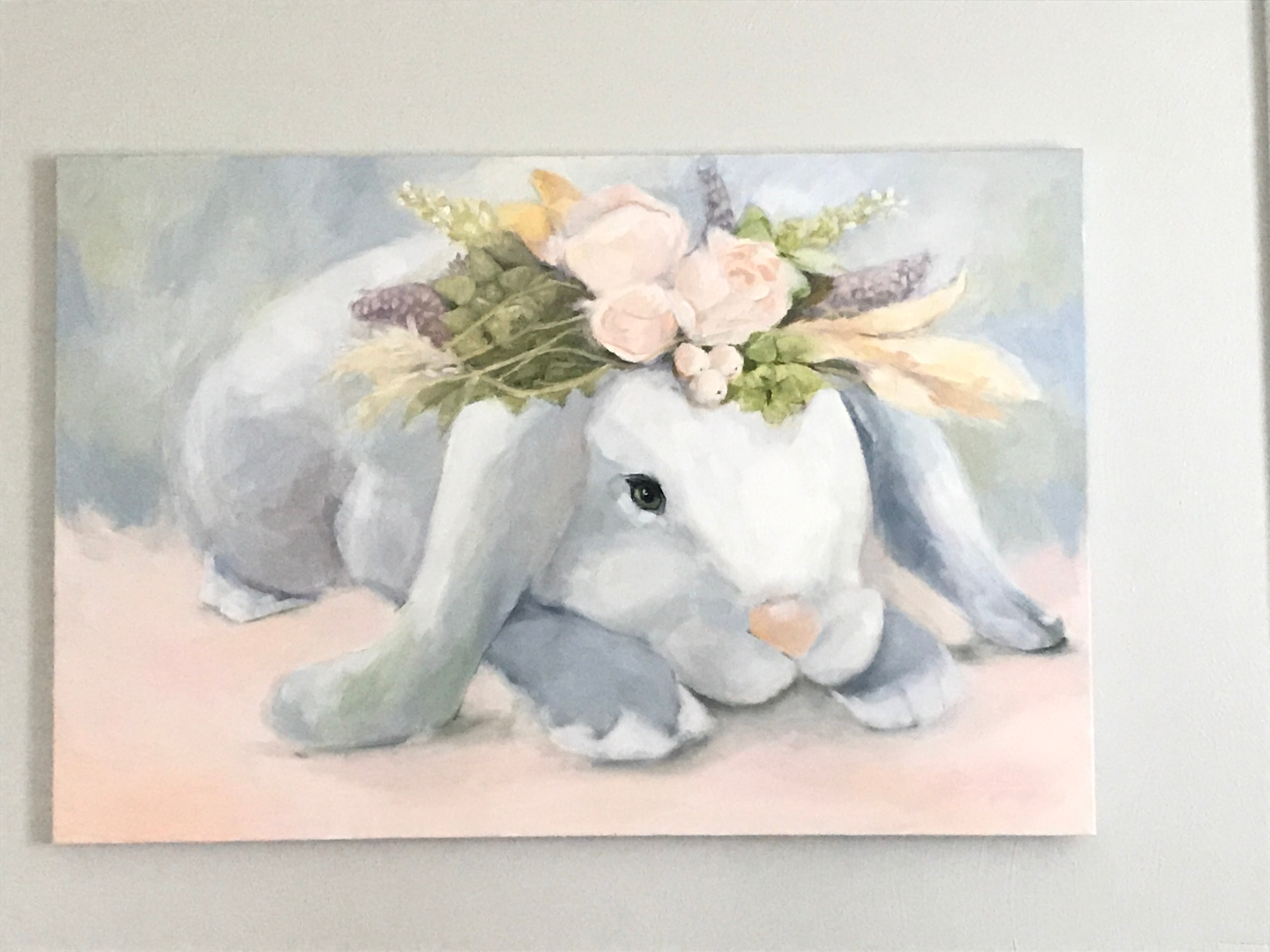 Somebunny to Love painting by Virginia Beach Artist Stephie Jones